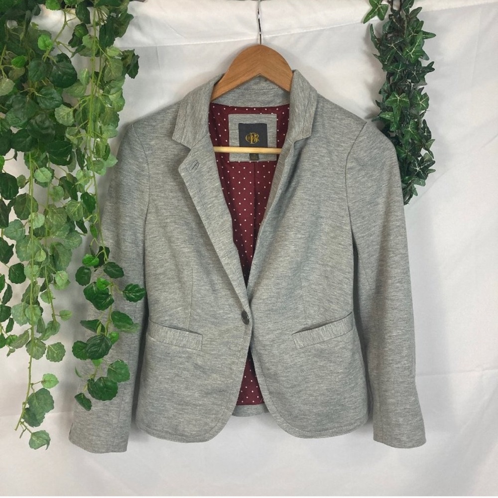 XS Sweatshirt material lined heathered grey jacket